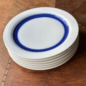 1960s MCM Porcelain Dinner Plates, Lisette by Thomas, Germany - Set of 6